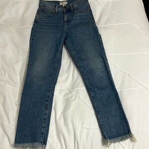 Madewell perfect vintage crop jeans